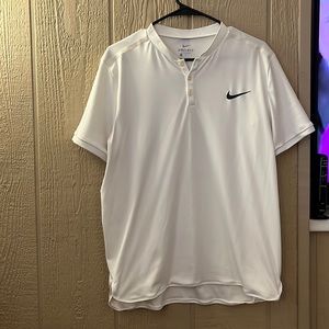 Men’s Nike Dri-Fit White Golf Shirt